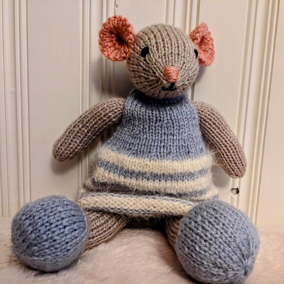 Meet Mini Mouse handmade tricot stuffed animal babyshower -birthday gift 12 inch - Picture 1 of 4
